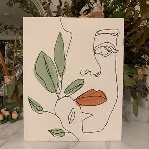 Face Abstract Line Painting